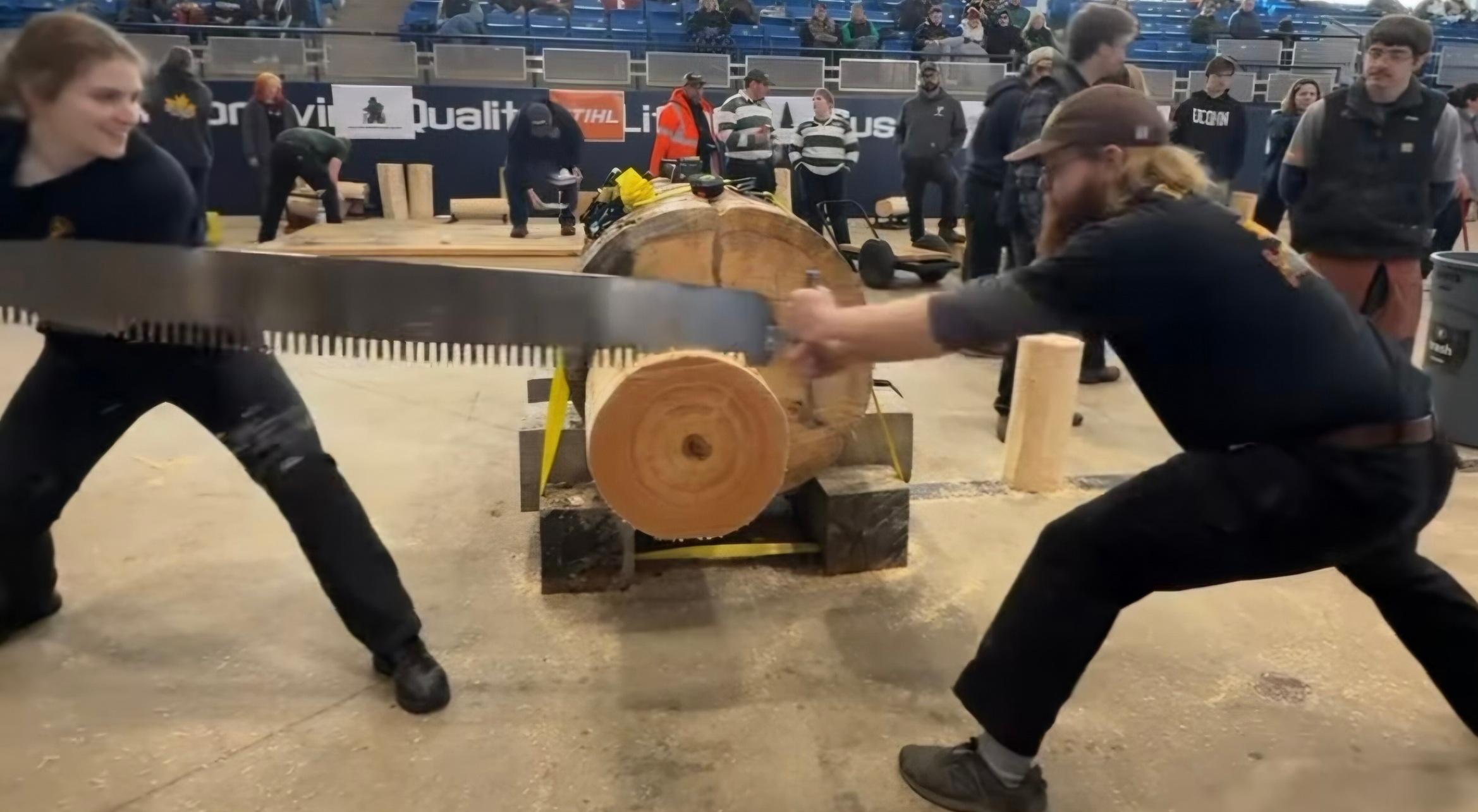 Timbersports competes at UCONN